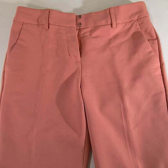 Express Columnist Ankle Mid Rise Size 00 Regular Light Coral Stretch Pants - Picture 5 of 10